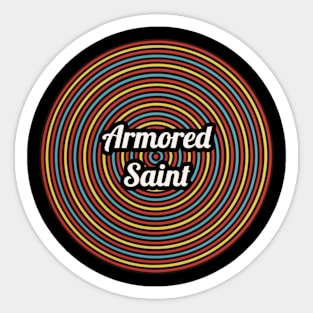 Armored Saint / Circle Vintage Style Sticker